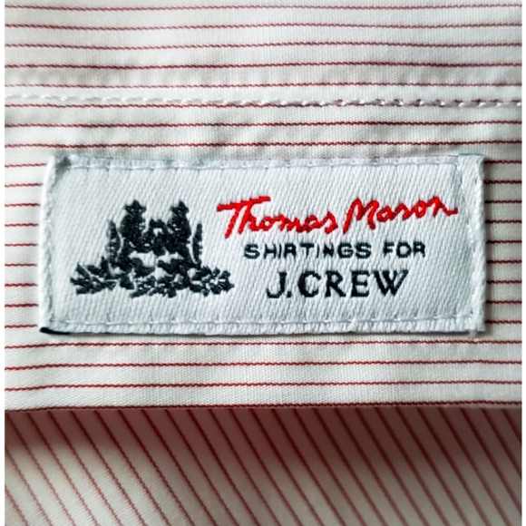 30. Thomas Mason® for J.Crew relaxed tie-neck shirt in stripe - Picture 10 of 10